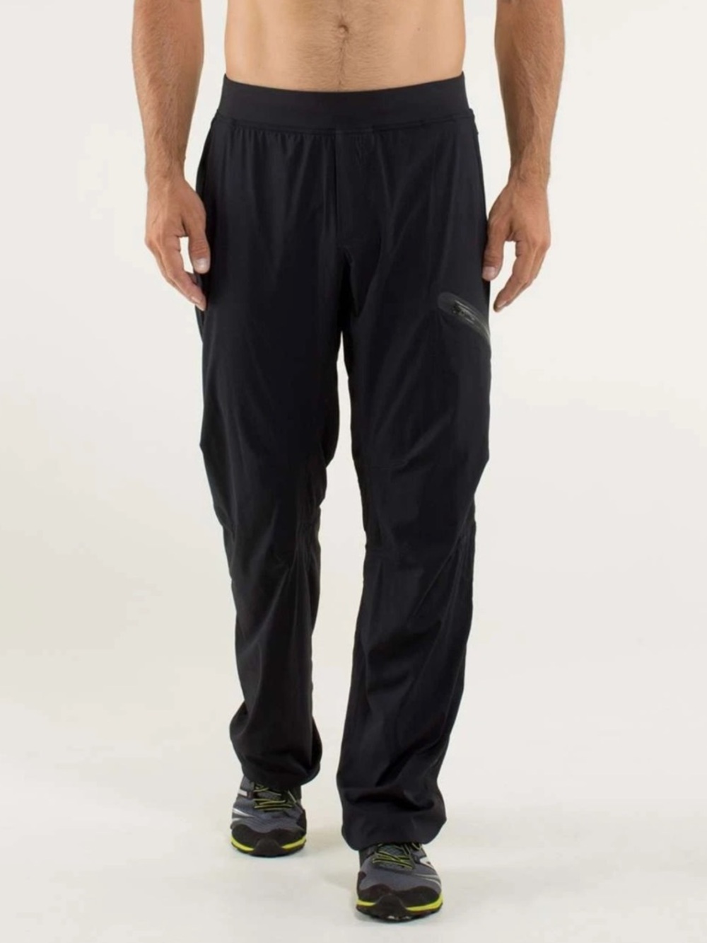 Lululemon Seawall Active Track Pant Men’s Large Drawstring Athletic Gray Black